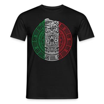 Quetzalcoatl Ouroboros Aztekische Gefiederte Schla - Männer T-Shirt - Schwarz - Vorne - AI Model Male 178 light (178cm)