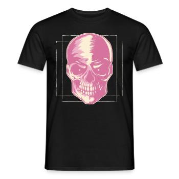 Pastel Danois Esthétique Gothique Crâne Goth - T-shirt homme - noir - Devant - AI Model Male 178 light (178cm)