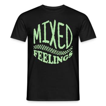 Dänische Pastell-Ästhetik Gemischte Gefühle - Männer T-Shirt - Schwarz - Vorne - AI Model Male 178 light (178cm)