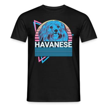 Rétro havanais - T-shirt homme - noir - Devant - AI Model Male 178 light (178cm)