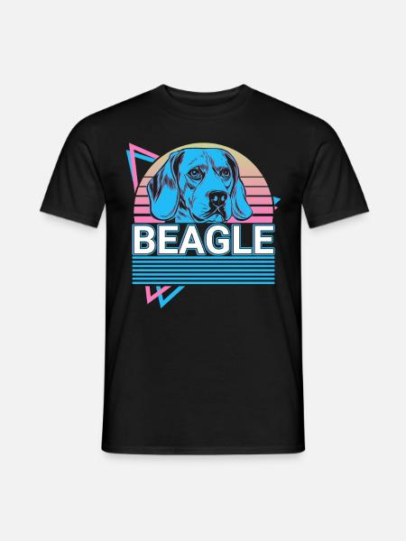 Beagle Retro - Men's T-Shirt - black