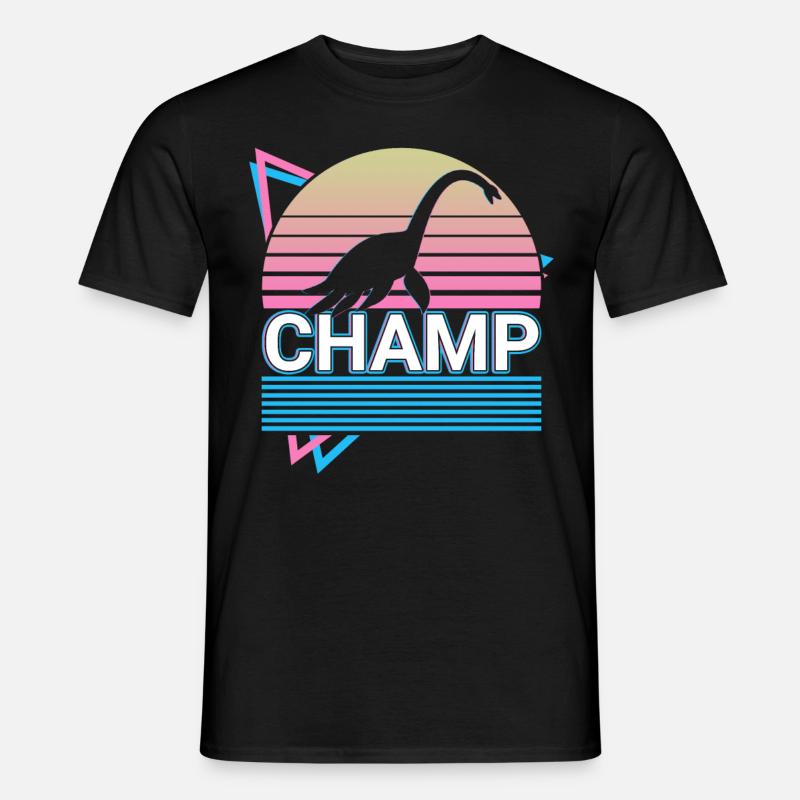 Champ Kryptide Kryptozoologie Retro - Männer T-Shirt - Schwarz