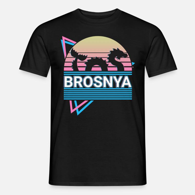 Brosnya Kryptide Kryptozoologie Retro - Männer T-Shirt - Schwarz