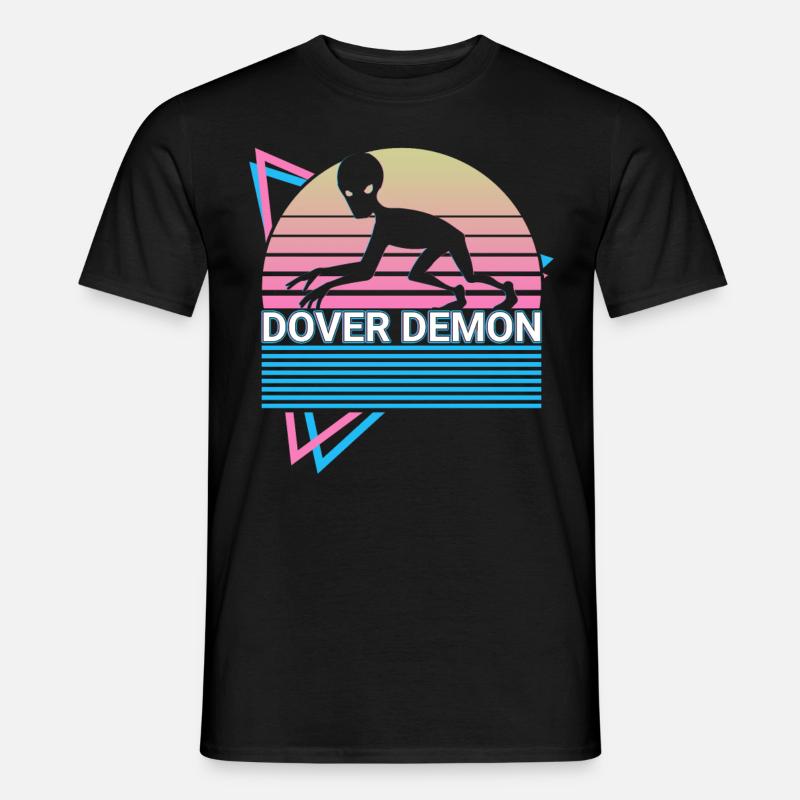 Dover Dämon Kryptide Kryptozoologie Retro - Männer T-Shirt - Schwarz