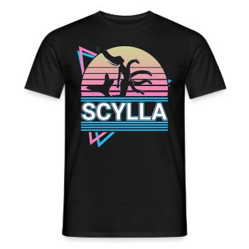 Scylla Skylla Mythologie grecque antique Rétro - T-shirt homme - noir - Devant - AI Model Male 178 light (178cm)