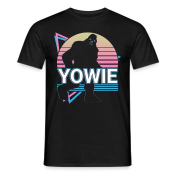 Yowie Kryptide Kryptozoologie Retro - Männer T-Shirt - Schwarz - Vorne - AI Model Male 178 light (178cm)