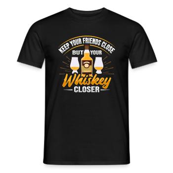 Whiskey Design n Buveur de whisky - T-shirt homme - noir - Devant - AI Model Male 178 light (178cm)