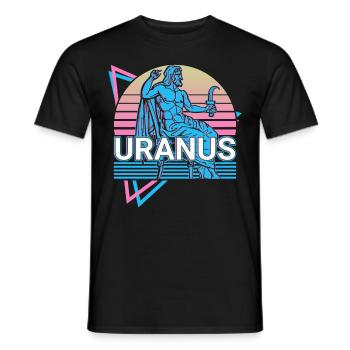 Uranus Griechischer Gott Antike griechische Mythol - Männer T-Shirt - Schwarz - Vorne - AI Model Male 178 light (178cm)