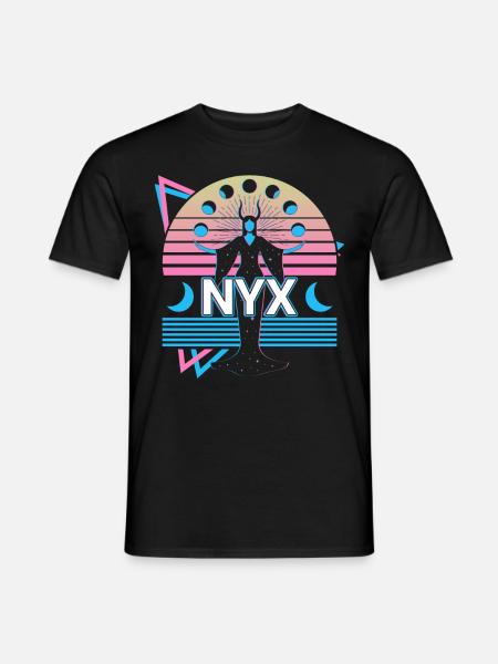 Nyx Dea greca Mitologia greca antica - T-shirt uomo - nero