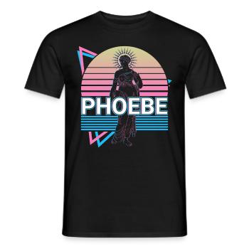 Phoebe Titan Göttin Antike griechische Mythologie - Männer T-Shirt - Schwarz - Vorne - AI Model Male 178 light (178cm)