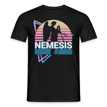 Nemesis Greek Goddess Ancient Greek Myth - Men's T-Shirt - black - Front - AI Model Male 178 light (178cm)