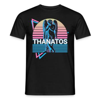 Thanatos Griechischer Gott Antike griechische Myth - Männer T-Shirt - Schwarz - Vorne - AI Model Male 178 light (178cm)