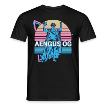 Aengus Og Dieu irlandais Ancienne mythologie irlandaise Re - T-shirt homme - noir - Devant - AI Model Male 178 light (178cm)