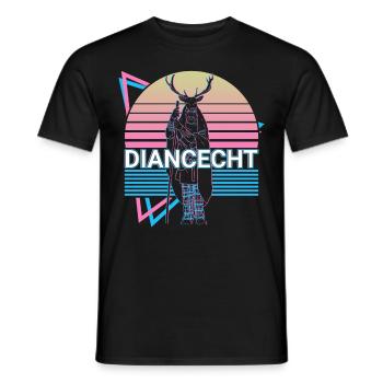 Dian Cecht Dieu irlandais Mythologie celtique antique - T-shirt homme - noir - Devant - AI Model Male 178 light (178cm)