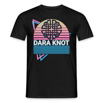 Dara Nœud Celtique Dara Nœud Celtique Symb - T-shirt homme - noir - Devant - AI Model Male 178 light (178cm)