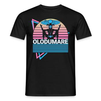 Olodumare Orisha Afrikanische Gottheit Yoruba Reli - Männer T-Shirt - Schwarz - Vorne - AI Model Male 178 light (178cm)