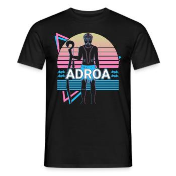 Adroa African God Ancient African Mytholo - Men's T-Shirt - black - Front - AI Model Male 178 light (178cm)