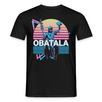 Obatala Orisha Afrikanische Gottheit Yoruba Religi - Männer T-Shirt - Schwarz - Vorne - AI Model Male 178 light (178cm)