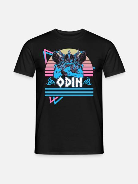 Odin Wikinger Nordischer Gott Walhalla Asgard - Mænd T-shirt - sort