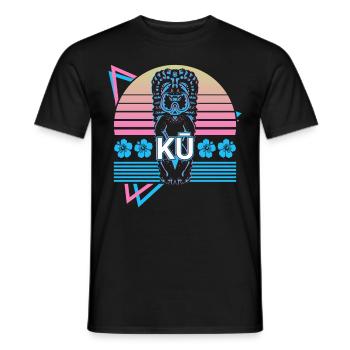 Ku Hawaiian God Mythologie hawaïenne ancienne - T-shirt homme - noir - Devant - AI Model Male 178 light (178cm)