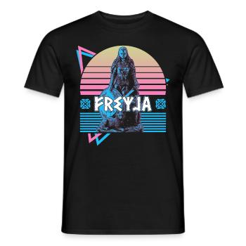 Freyja Freya Déesse nordique Asgard Mytus nordique - T-shirt homme - noir - Devant - AI Model Male 178 light (178cm)