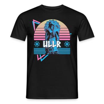Ullr Nordischer Gott Asgard Nordische Mythologie R - Männer T-Shirt - Schwarz - Vorne - AI Model Male 178 light (178cm)
