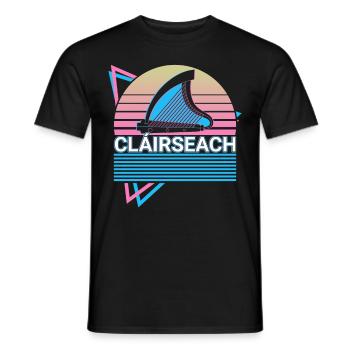 Keltische Harfe Irische Clairseach Irische Mytholo - Männer T-Shirt - Schwarz - Vorne - AI Model Male 178 light (178cm)