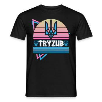 Tryzub Trident ukrainien armoiries de l’Ukraine - T-shirt homme - noir - Devant - AI Model Male 178 light (178cm)