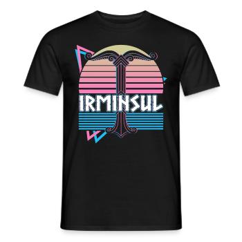 Irminsul Wikinger Nordische Mythologie Germanische - Männer T-Shirt - Schwarz - Vorne - AI Model Male 178 light (178cm)