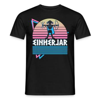 Einherjar Nordische Mythologie Nordische Armee aus - Männer T-Shirt - Schwarz - Vorne - AI Model Male 178 light (178cm)