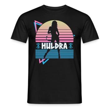 Huldra Hulder Folklore scandinave Rétro - T-shirt homme - noir - Devant - AI Model Male 178 light (178cm)