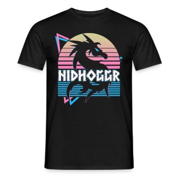Nidhoggr Viking Dragon nordique Mythe nordique - T-shirt homme - noir - Devant - AI Model Male 178 light (178cm)