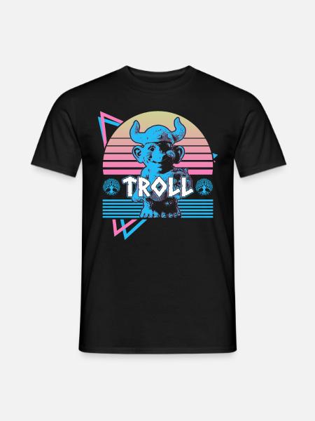 Troll Norse Mythology Norse Troll Nordis - Men's T-Shirt - black