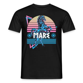 Stute Nordische Mythologie Germanische Folklore - Männer T-Shirt - Schwarz - Vorne - AI Model Male 178 light (178cm)