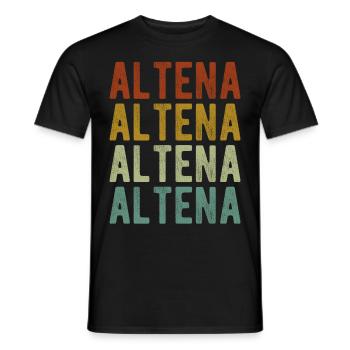 Altena Stadt Retro Vintage - Männer T-Shirt - Schwarz - Vorne - AI Model Male 178 light (178cm)
