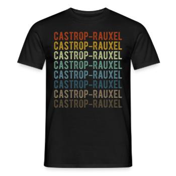 Castrop-Rauxel Stadt Retro Vintage - Männer T-Shirt - Schwarz - Vorne - AI Model Male 178 light (178cm)