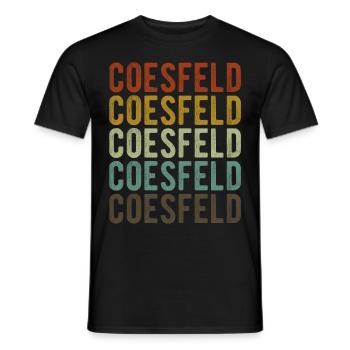 Coesfeld Stadt Retro Vintage - Männer T-Shirt - Schwarz - Vorne - AI Model Male 178 light (178cm)