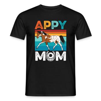 Appaloosa Horse Clothing Appaloosa Mom - Men's T-Shirt - black - Front - AI Model Male 178 light (178cm)