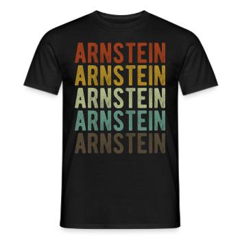 Arnstein City Retro Vintage - Men's T-Shirt - black - Front - AI Model Male 178 light (178cm)