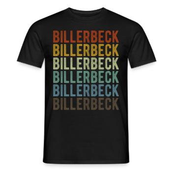 Billerbeck City Retro Vintage - Men's T-Shirt - black - Front - AI Model Male 178 light (178cm)