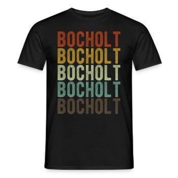 Bocholt City Rétro Vintage - T-shirt homme - noir - Devant - AI Model Male 178 light (178cm)