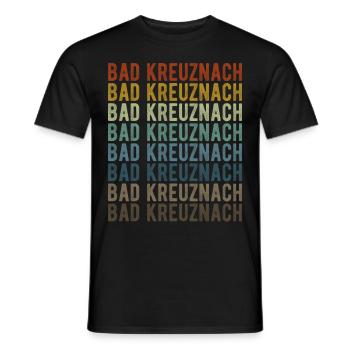 Bad Kreuznach Stadt Retro Vintage - Männer T-Shirt - Schwarz - Vorne - AI Model Male 178 light (178cm)