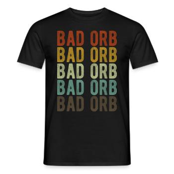 Bad Orb City Retro Vintage - Men's T-Shirt - black - Front - AI Model Male 178 light (178cm)