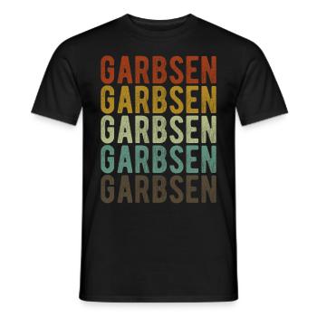 Garbsen City Retro Vintage - Men's T-Shirt - black - Front - AI Model Male 178 light (178cm)