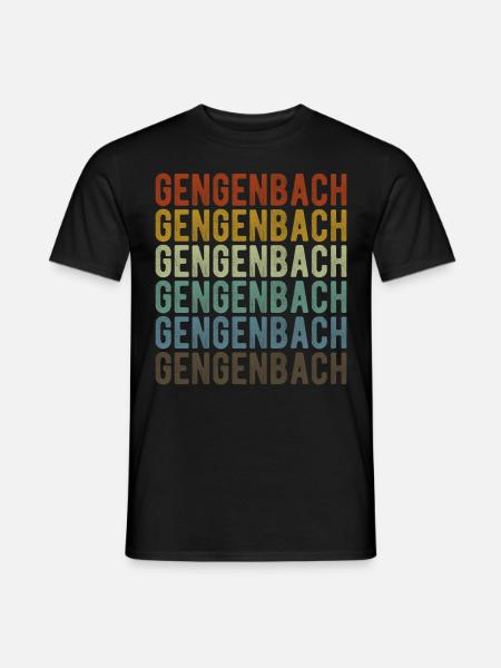 Gengenbach Stadt Retro Vintage - Männer T-Shirt - Schwarz