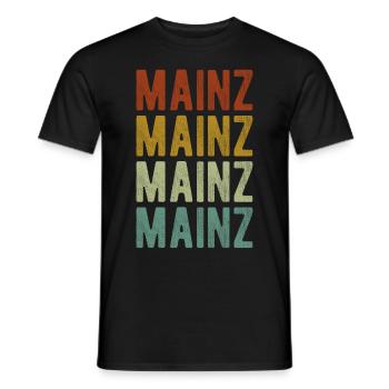 Mayence City Retro Vintage - T-shirt homme - noir - Devant - AI Model Male 178 light (178cm)