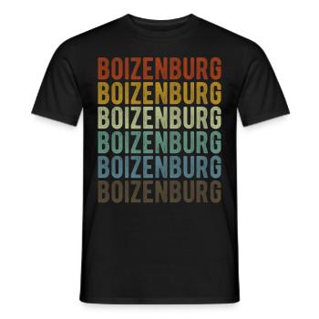 Boizenburg Stadt Retro Vintage - Männer T-Shirt - Schwarz - Vorne - AI Model Male 178 light (178cm)
