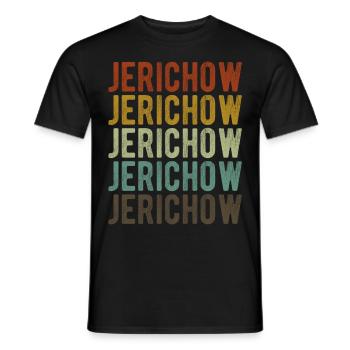 Jerichow City Rétro Vintage - T-shirt homme - noir - Devant - AI Model Male 178 light (178cm)