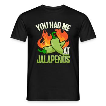 Jalapeno Scoville Chili Liebhaber - Männer T-Shirt - Schwarz - Vorne - AI Model Male 178 light (178cm)