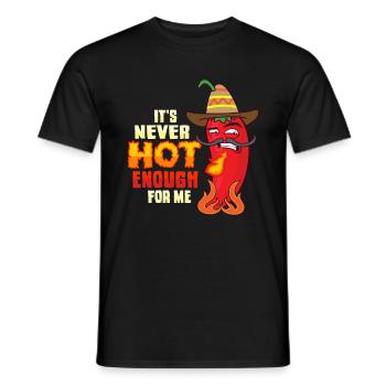 Mexikanisches Food Habanero-Chili-Liebhaber - Männer T-Shirt - Schwarz - Vorne - AI Model Male 178 light (178cm)